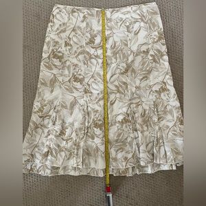 Coldwater Creek midi length skirt with ruffled hem